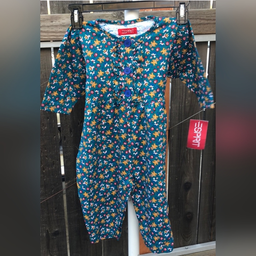 Esprit Teddy Horse Rocker Doll Print One Piece